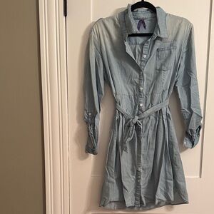 Seraphine Light Blue Long Sleeve Dress